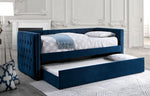 Susanna Navy Flannelette Twin Daybed w/Trundle