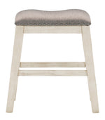 Timbre 2 Brown Fabric/Wood Counter Height Stools