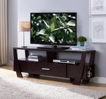 Tory Red Cocoa TV Stand with Drawer & Shelf