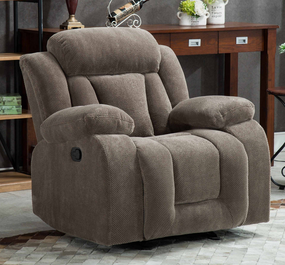 Amabel Tan Fabric Manual Recliner