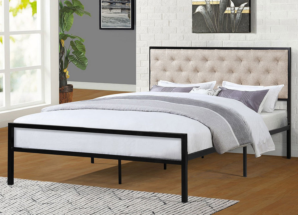 Riccarda Beige Metal Twin Bed