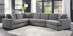 Logansport 4-Pc Gray Sectional with Pull-out Bed