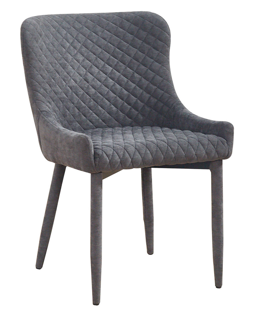 Draco Modern Grey Velvet Side Chair