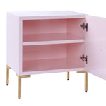 Anna Pink Wood Lacquer Side Table