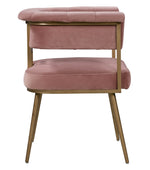 Astrid Blush Velvet/Antique Brass Iron Counter Height Stool