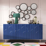 Deco Blue Wood Lacquer Buffet