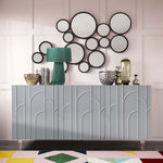 Deco Grey Wood Lacquer Buffet