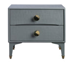 Divine Grey Wood 2-Drawer Nightstand