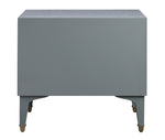 Divine Grey Wood 2-Drawer Nightstand