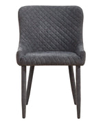 Draco Modern Grey Velvet Side Chair