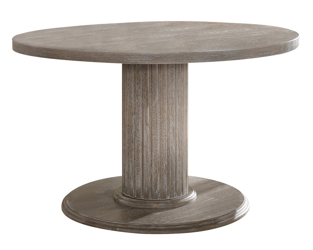 Gabrian Reclaimed Gray Wood Round Dining Table