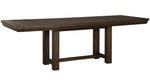 Dellbeck Brown Wood Extendable Dining Table