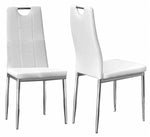 Shiloh 2 White Faux Leather Side Chairs