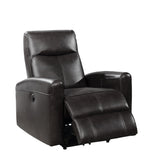 Eli Black Leather Match Power Recliner