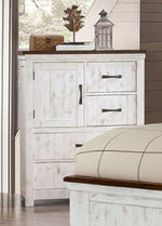 Alyson Distressed White Wood Chest