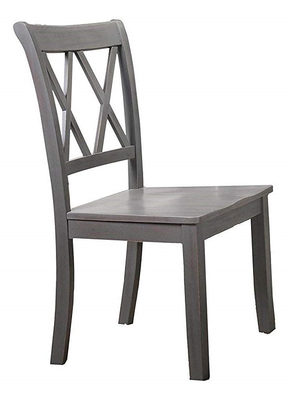 Paige 2 Rustic Grey Wood Side Chairs