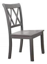 Paige 2 Rustic Grey Wood Side Chairs