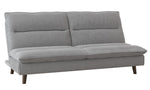 Mackay Light Gray Linen 2-Seat Sofa Bed