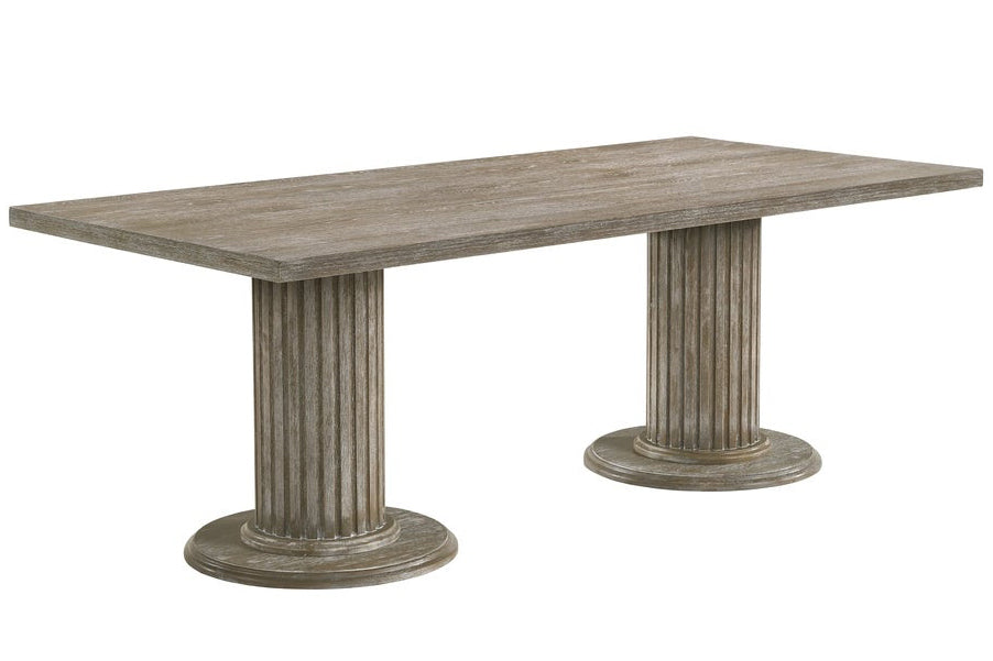 Gabrian Reclaimed Gray Wood Rectangular Dining Table