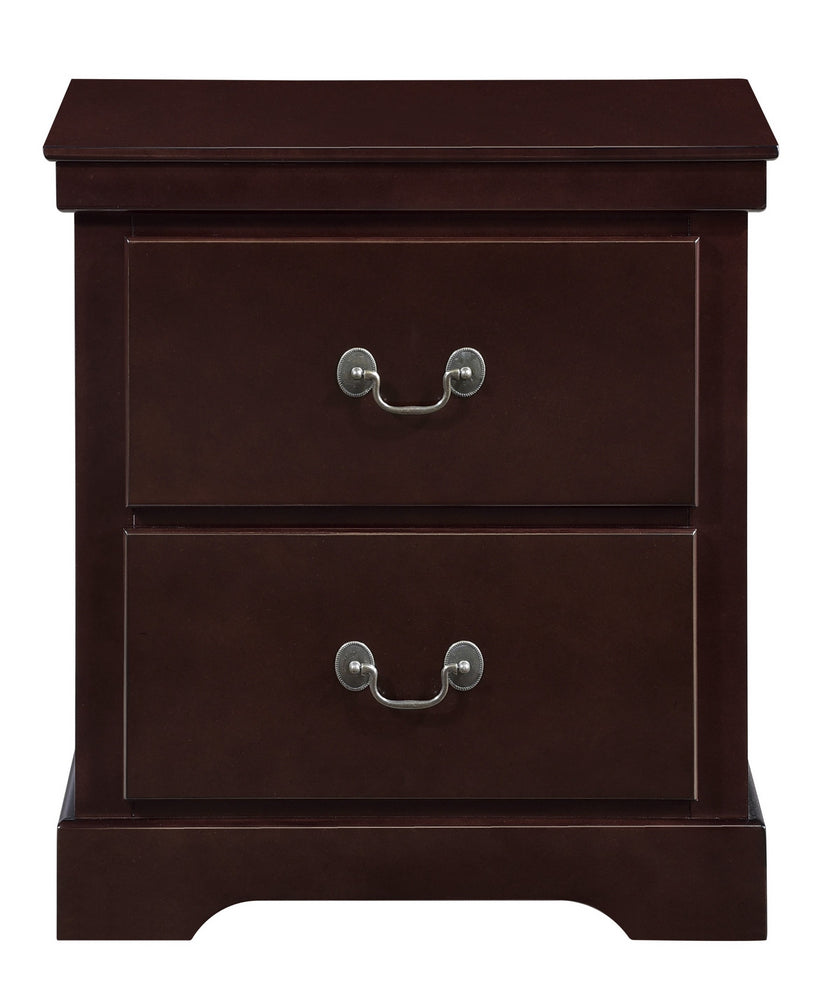 Seabright Cherry Wood 2-Drawer Nightstand