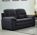 Sabrina Gray Linen Fabric Loveseat