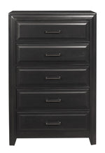 Cordelia Espresso Wood 5-Drawer Chest