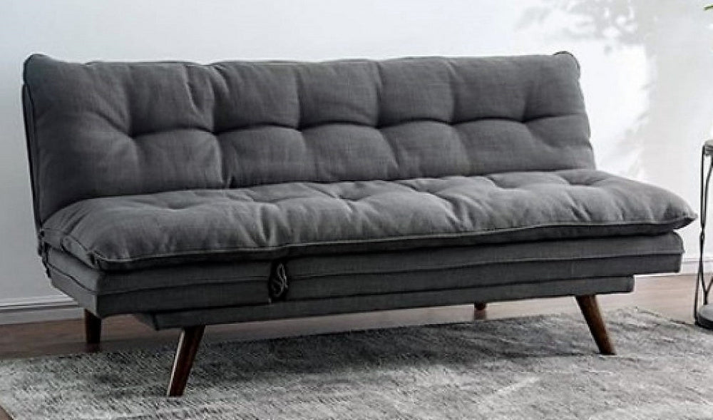 Braga Gray Flannelette Futon Sofa