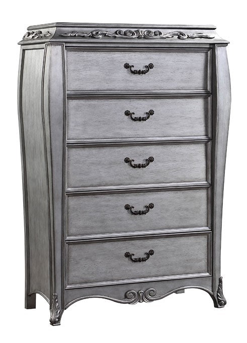 Leonora Vintage Platinum Wood Chest