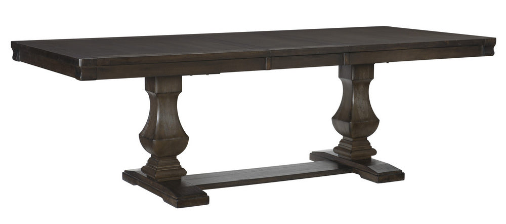 Southlake Wire Brushed Rustic Brown Wood Dining Table