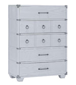 Orchest Gray Wood 5-Drawer Chest