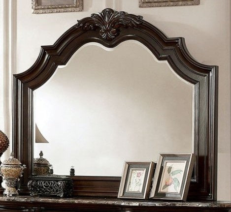 Niketas Brown Cherry Wood Frame Dresser Mirror