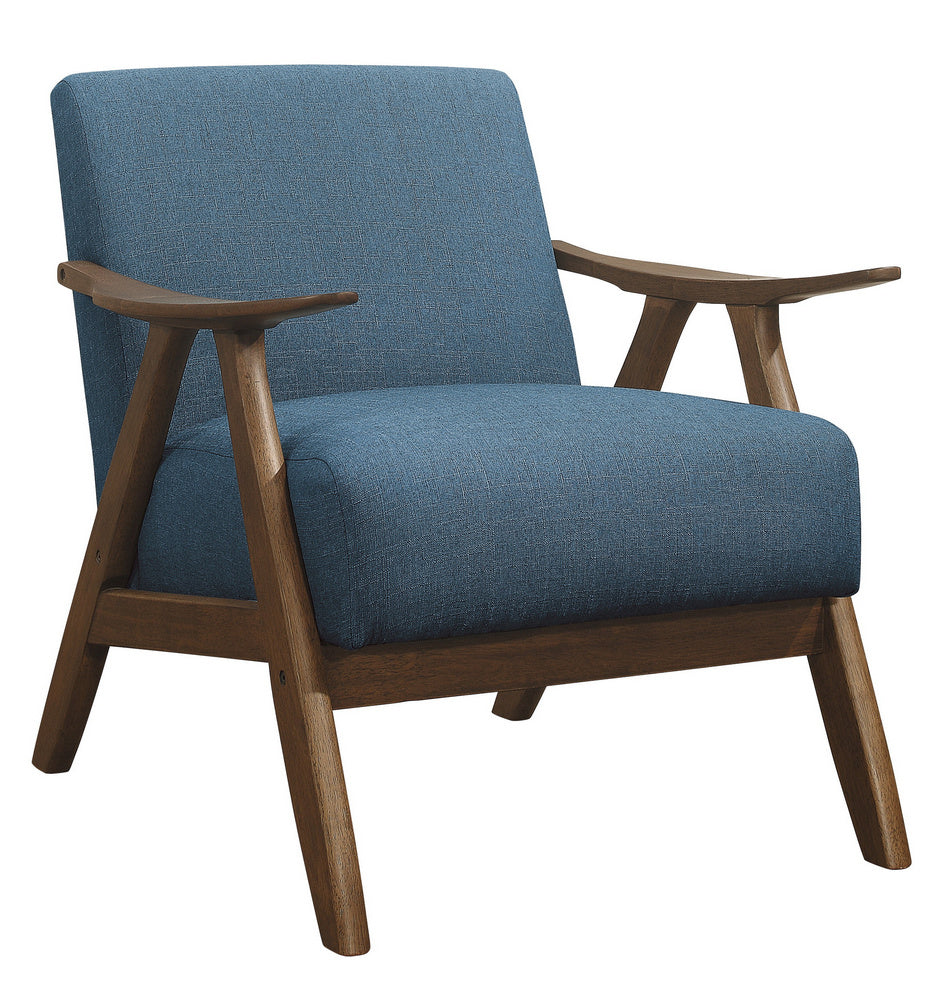 Damala Blue Fabric Accent Chair