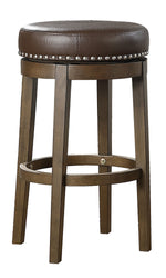 Westby 2 Brown Bi-Cast Vinyl/Wood Bar Stools