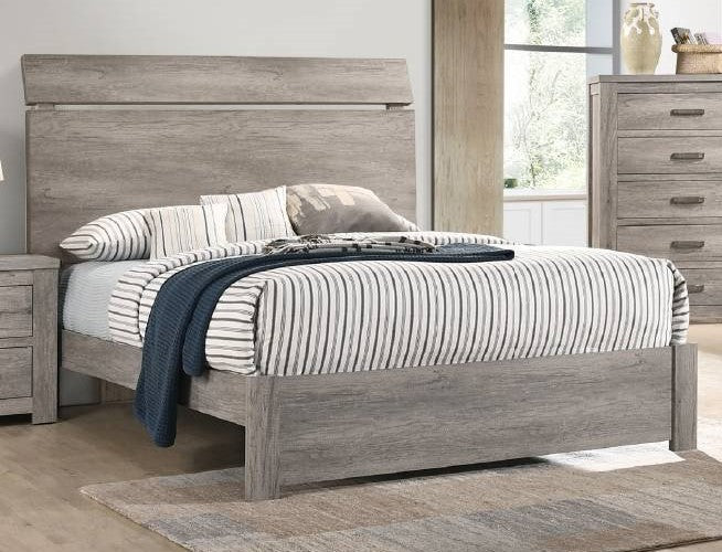 Alyx Contemporary Grey Wood Cal King Bed