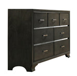 Carine Gray Wood 7-Drawer Dresser