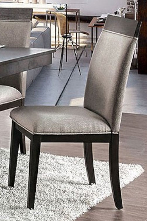 Modoc 2 Beige Fabric/Espresso Wood Side Chairs