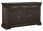 Southlake Wire Brushed Rustic Brown Wood Server