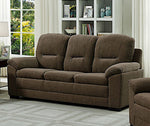 Sabrina Dark Brown Linen Fabric Sofa