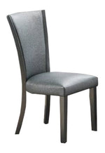 Jodi 2 Glitter Grey Fabric/Wood Side Chairs