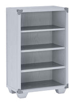 Orchest Gray Wood 4-Tier Bookcase