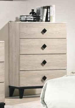 Kristine Cream Wood 4-Drawer Chest