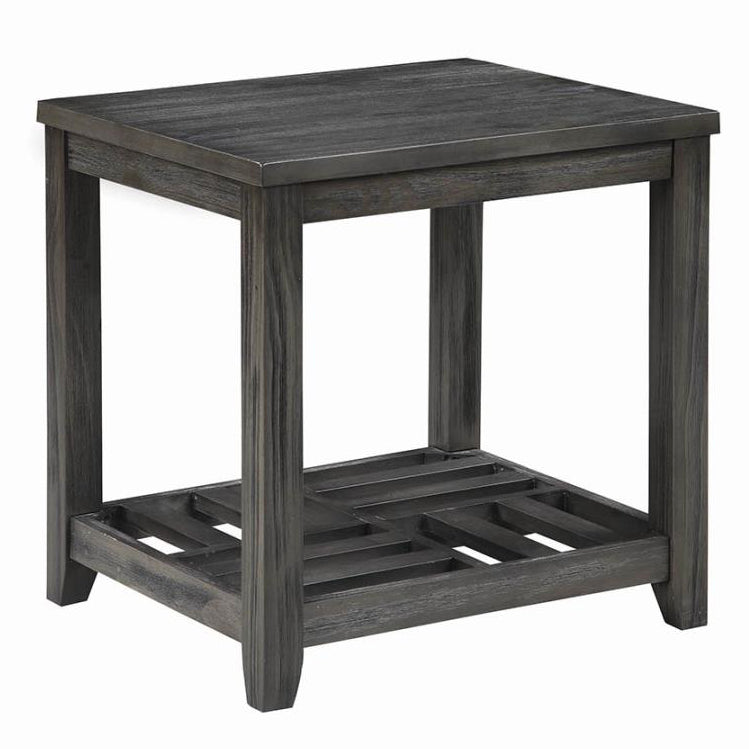 Cherish Grey Wood End Table