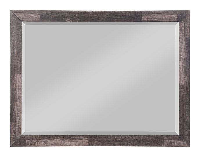 Juniper Dark Oak Plank Pattern Wood Frame Dresser Mirror