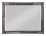 Juniper Dark Oak Plank Pattern Wood Frame Dresser Mirror