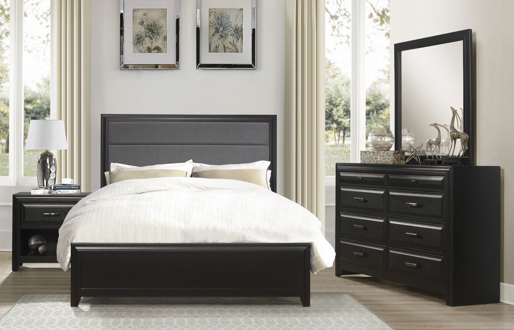 Cordelia 4-Pc Espresso Wood Queen Bedroom Set