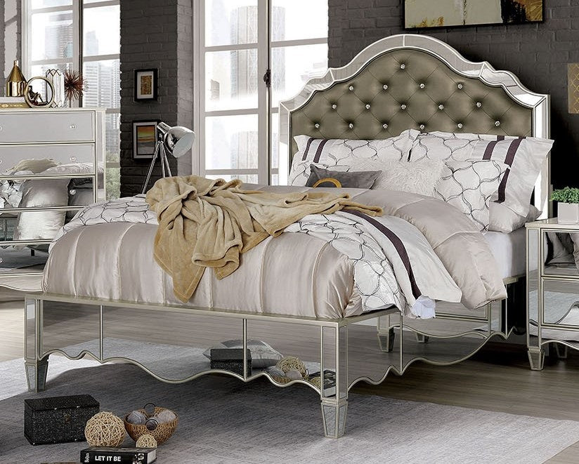 Eliora Silver Cal King Bed (Oversized)