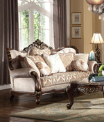 Leonora Beige Chenille Sofa (Oversized)