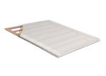 Lupine 2" White Knit Fabric Twin Bunkie Board