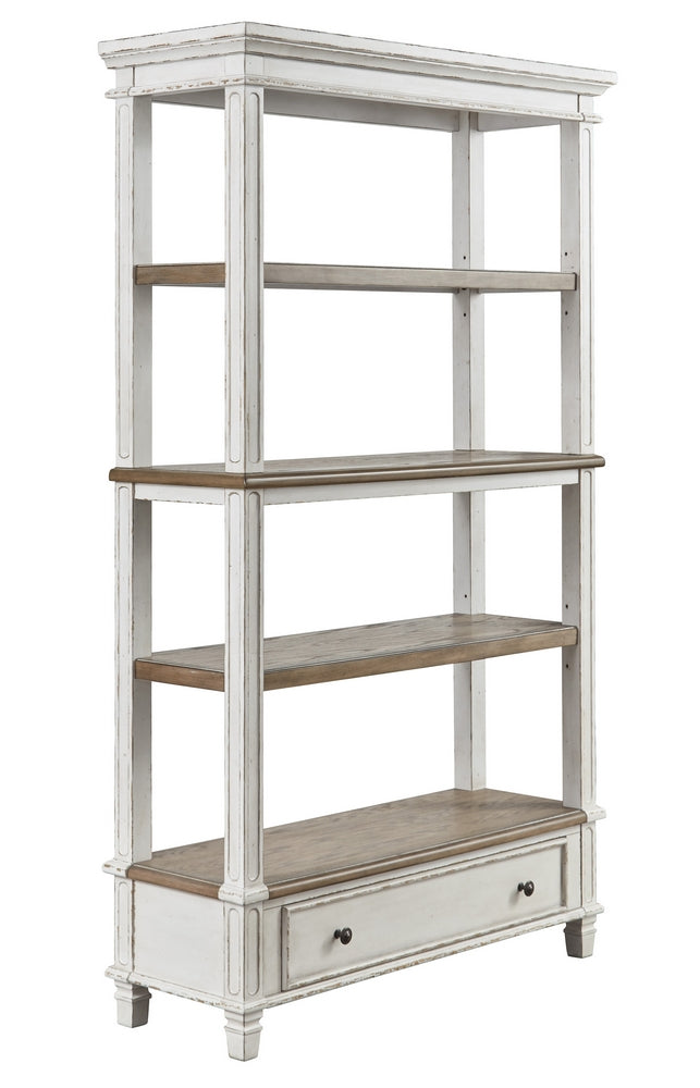 Realyn Two-Tone Wood Bookcase