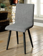 Vilhelm 2 Gray Fabric/Metal Side Chairs